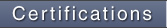 Certifications